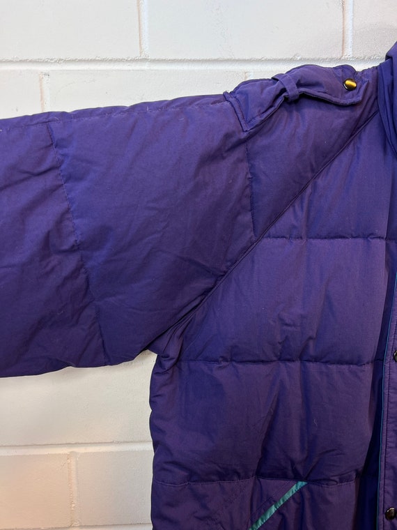 Vintage down jacket Size L/XL Down Jacket Bomber … - image 4