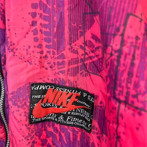 Vintage Nike Size XXL crazy pattern Windbreaker Shelljacket old School Jacket Halfzip 80s 90s Bild 9