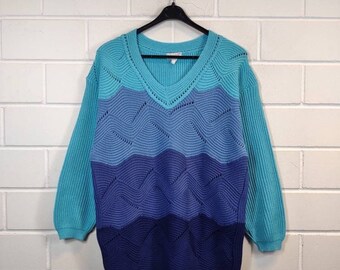 Vintage Women Size S Knit Sweater Pullover Jumper 80s 90s