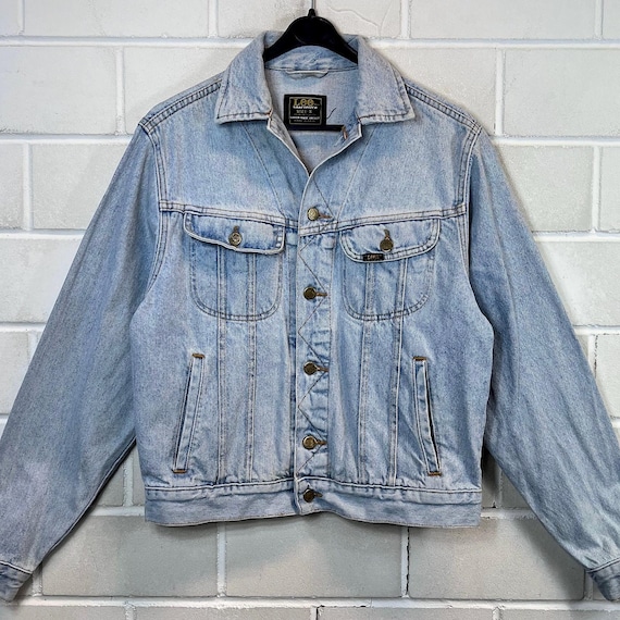 Vintage Lee Size S Denim Jacket Light Blue 80s 90s - Etsy