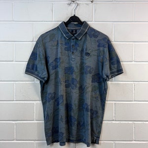 Vintage Size L Polo Shirt Polo Shirt Hawaii Print 90s 00s
