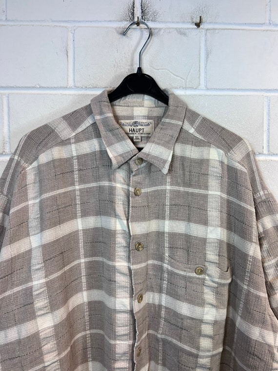 Vintage woven Shirt Size XL/XXL Hemd Kurzarm 90s