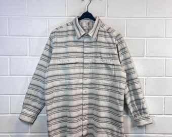 Vintage Navajo Shirt Size L Ethno pattern Shirt Hemd Langarm Longsleeved oversize unisex 80s 90s