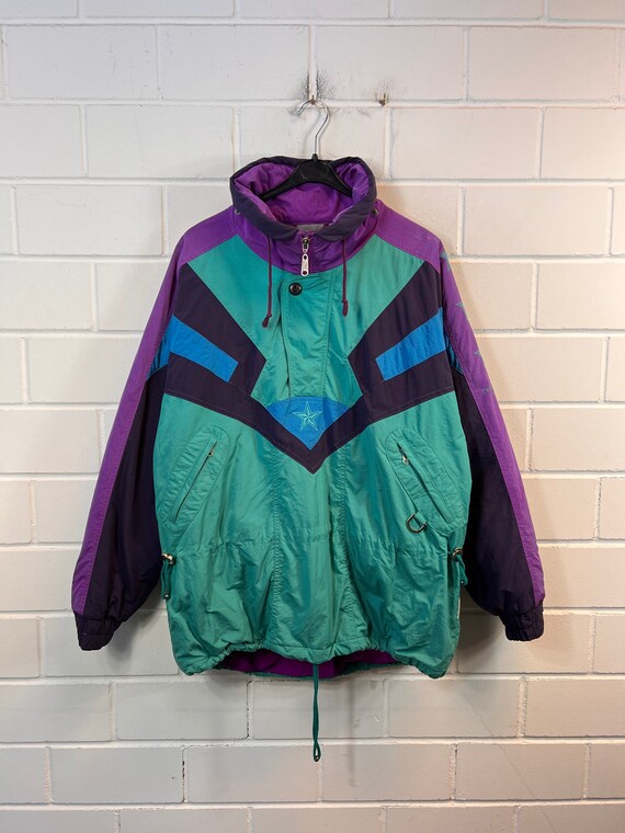 Ski Jacket Quarterzip 80s 90s 