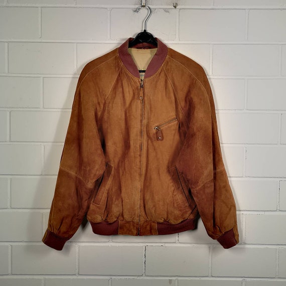 Vintage Size M Suede Leather Jacket Suede Leather