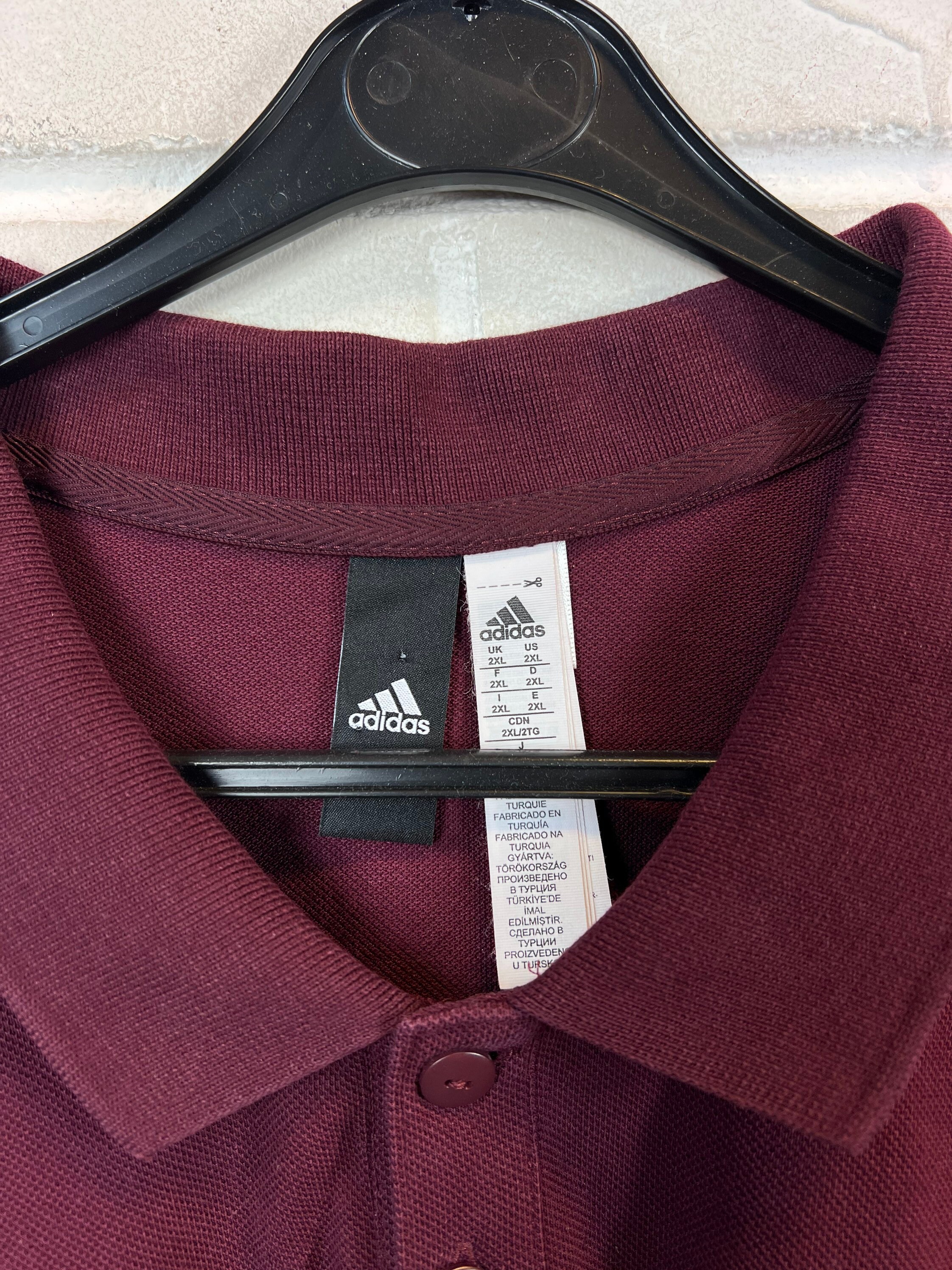 Adidas Size XXL Polo Shirt Poloshirt Buttons - Etsy
