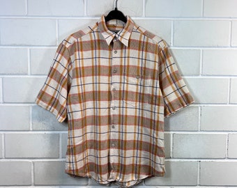 Vintage Le Frog Size M Shirt Checkered 80s 90s