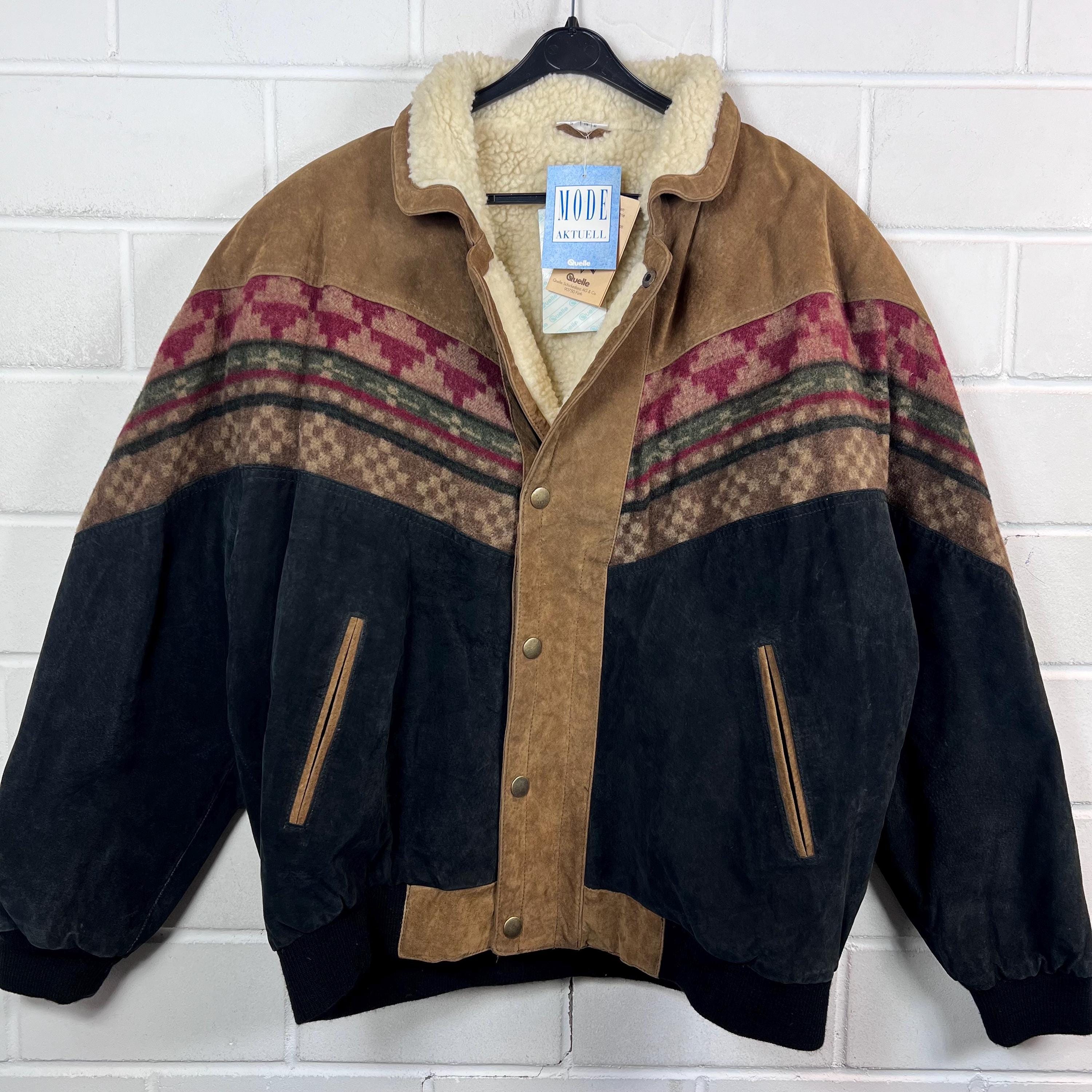 Vintage Deadstock Navajo Suede Leather Jacket Size XL - XXL