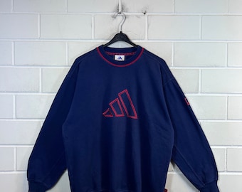 Vintage Adidas Sweatshirt Size M Sweater Pullover Jumper 80s 90s