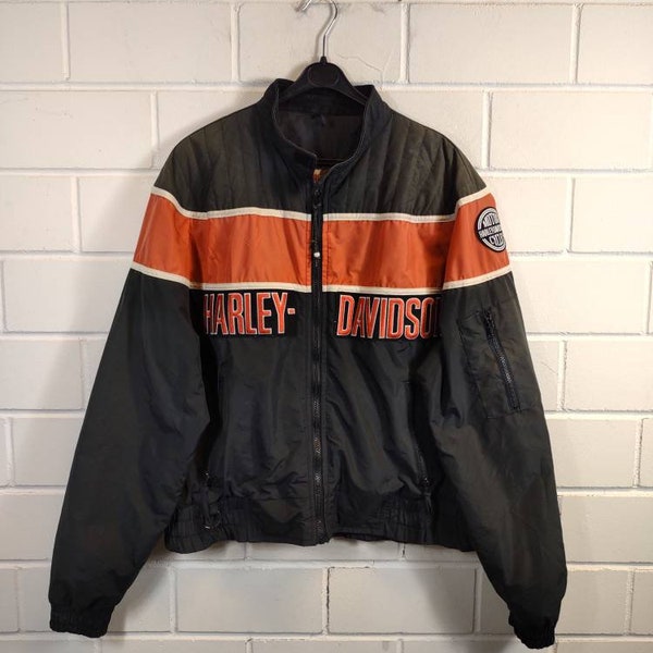 Vintage Harley - Davidson Size L Jacket Jacke Blouson Übergang Made in USA