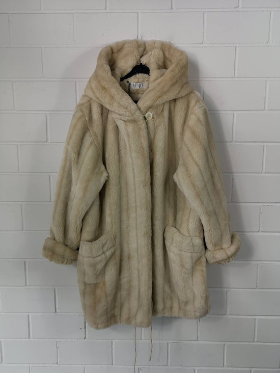 Vintage Size S-L Fake Fur Coat Jacket Teddy Fur Ja