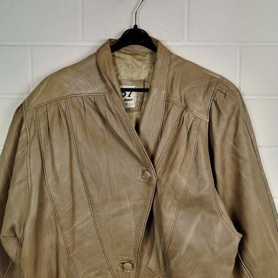 Vintage Women Size M Leather Jacket Leather Jacke… - image 6