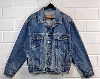 Vintage denim jasje maat M denim jasje jeans jasje jaren '80 jaren '90