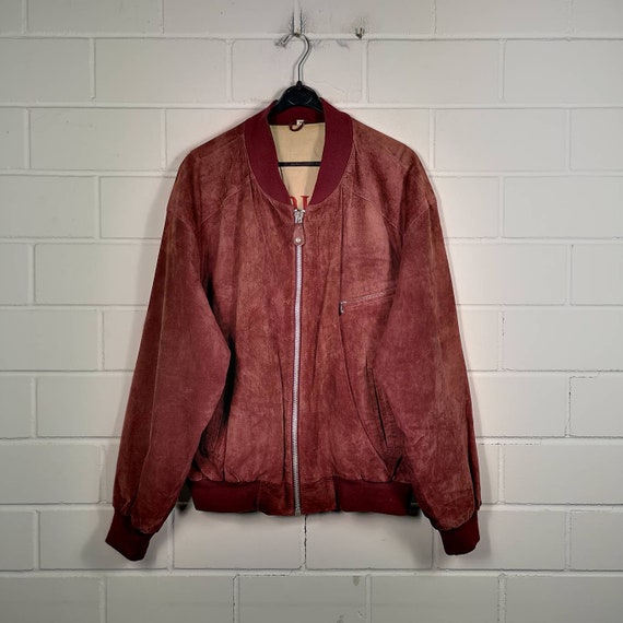 Vintage Size M Suede Leather Jacket Suede Leather