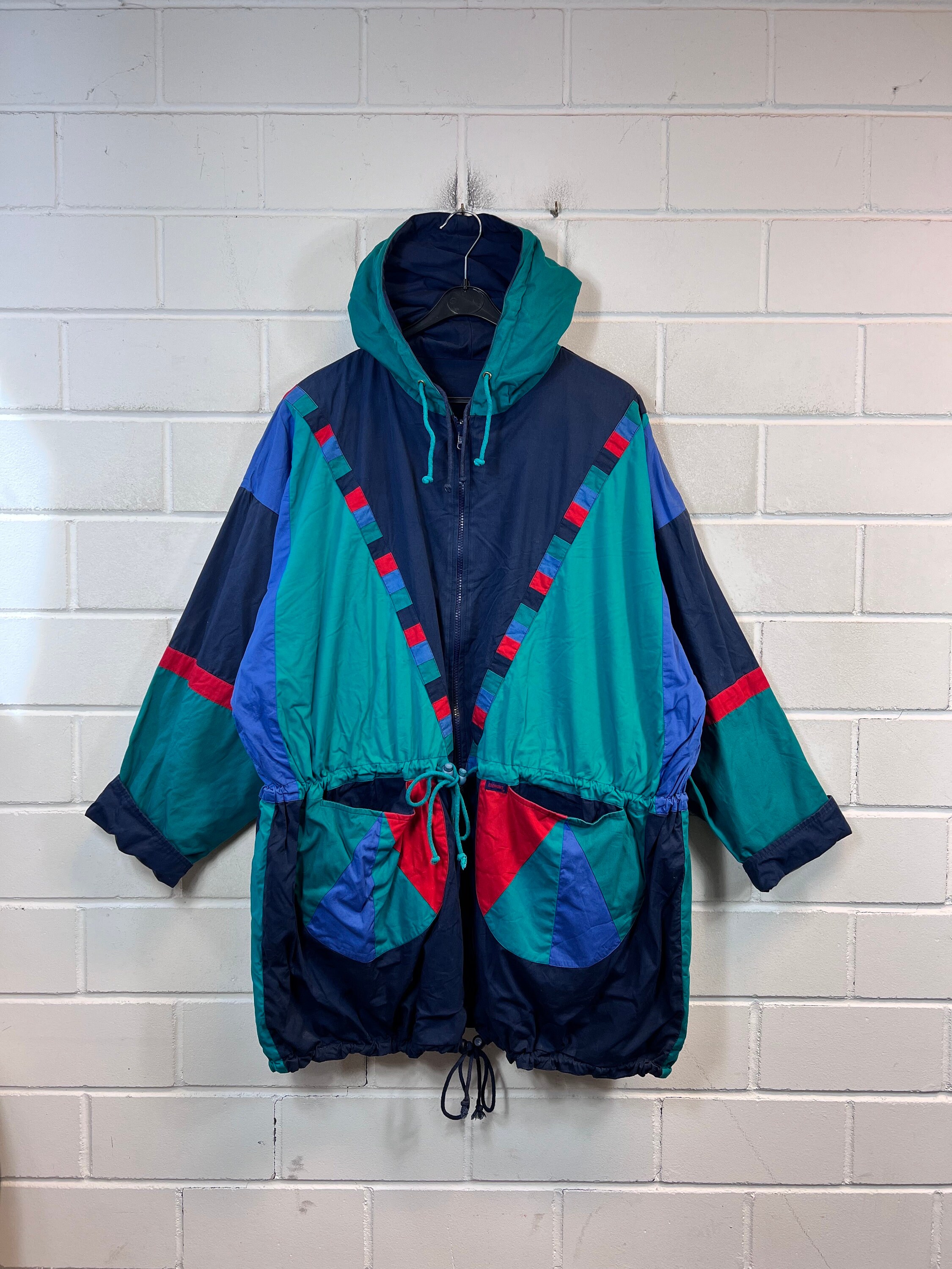 Vintage Reversible Jacket Women's Size L - XL Coat Parka