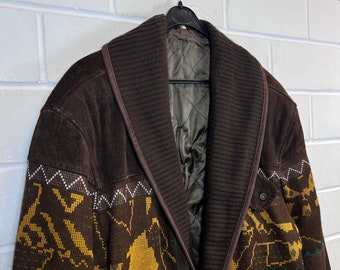 US古着◆ネイティブ スエード ウールジャケットメンズM レディースL 楽天市場】90s USA製 ウールリッチ WOOLRICH ネイティブ柄