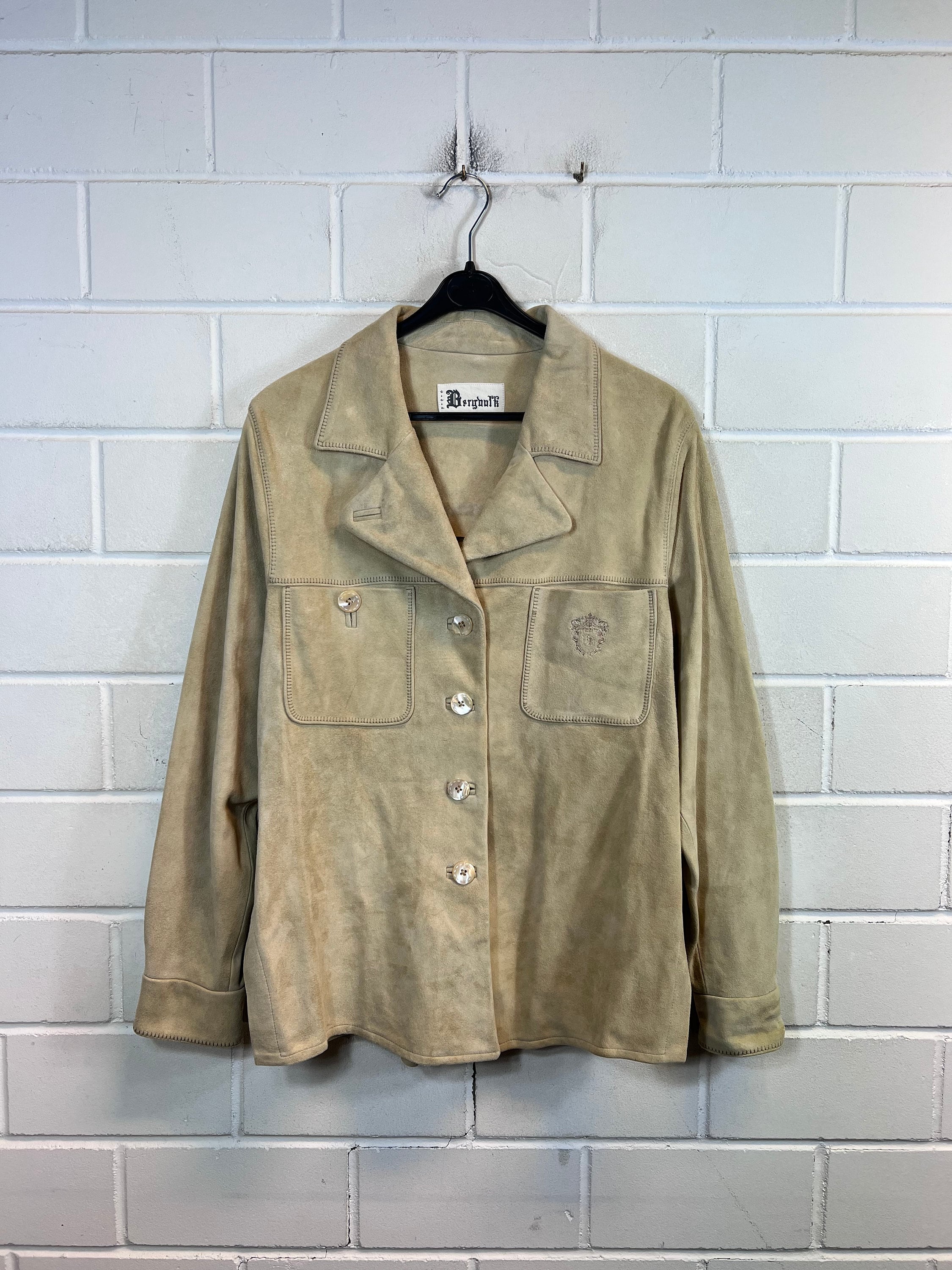 Ladies leather deals shirt