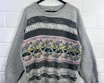 Vintage Christian Dior Cardigan Size XL Orlon Acrylic Knit