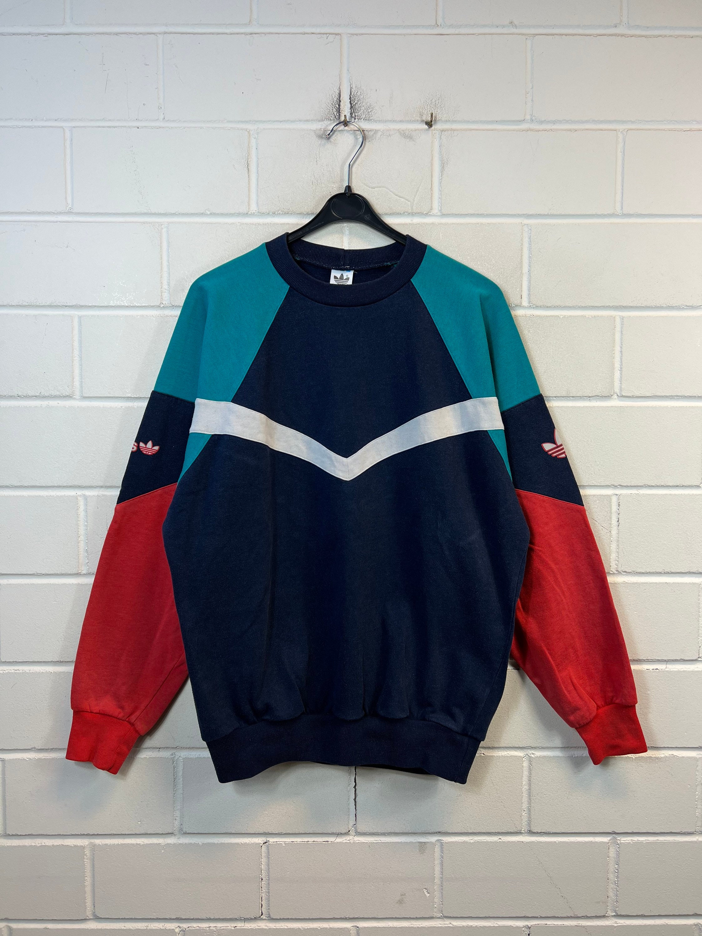 Vintage Adidas All Over Print Sweatshirt, Size Large