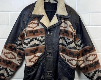 Vintage Navajo Wool Jacket Size S - XL Jacket Oversize
