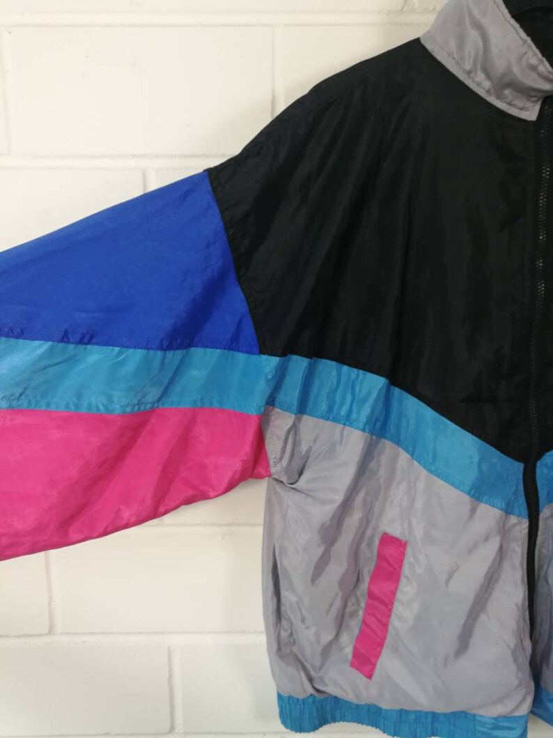 Vintage Shelljacket Sportjacket Windbreaker Sports Jacket 80s 90s Size M