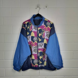Vintage Size L/XL crazy pattern shell jacket sports jacket windbreaker 80s 90s