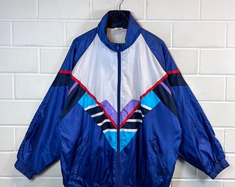 Vintage Women’s Size XL/XXL Shelljacket Sportsjacket Windbreaker old School Jacket 80s 90s