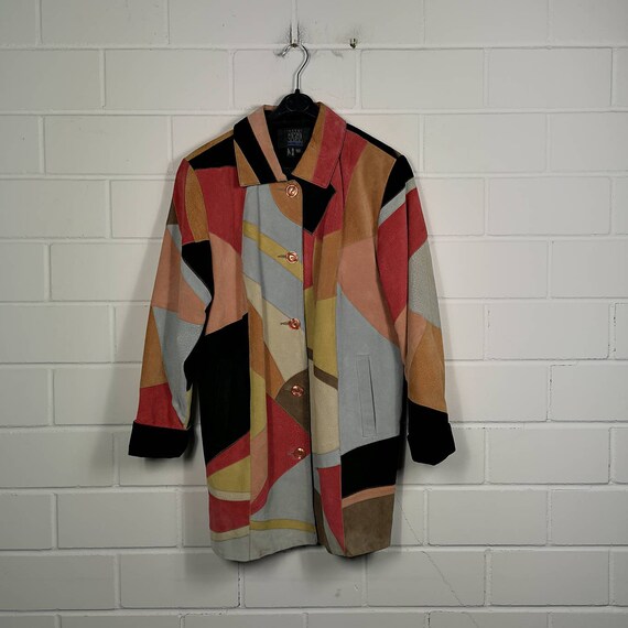 Vintage Women Size S/M Leather Jacket Wildleder Le