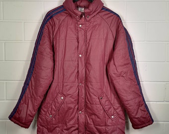 Vintage Size M - L Basic Blouson Bomber Light Jacket Red 80s