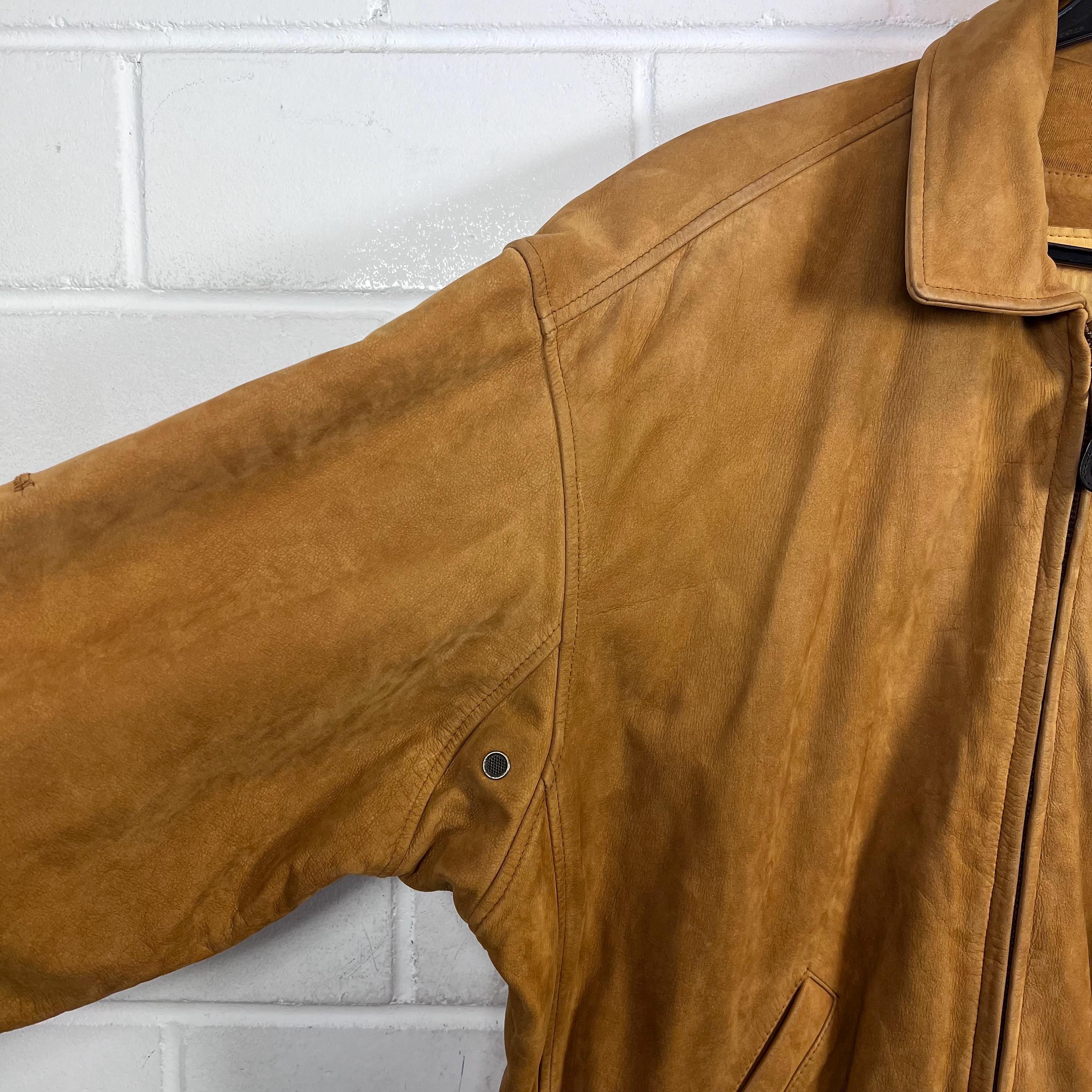 Vintage Timberland Leather Jacket, Size L-XL, Blouson/bomber