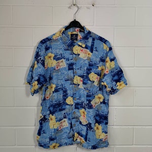 Vintage Size S/Meter Hawaii Shirt crazy pattern Summer Shirt short Sleeves 80s 90s