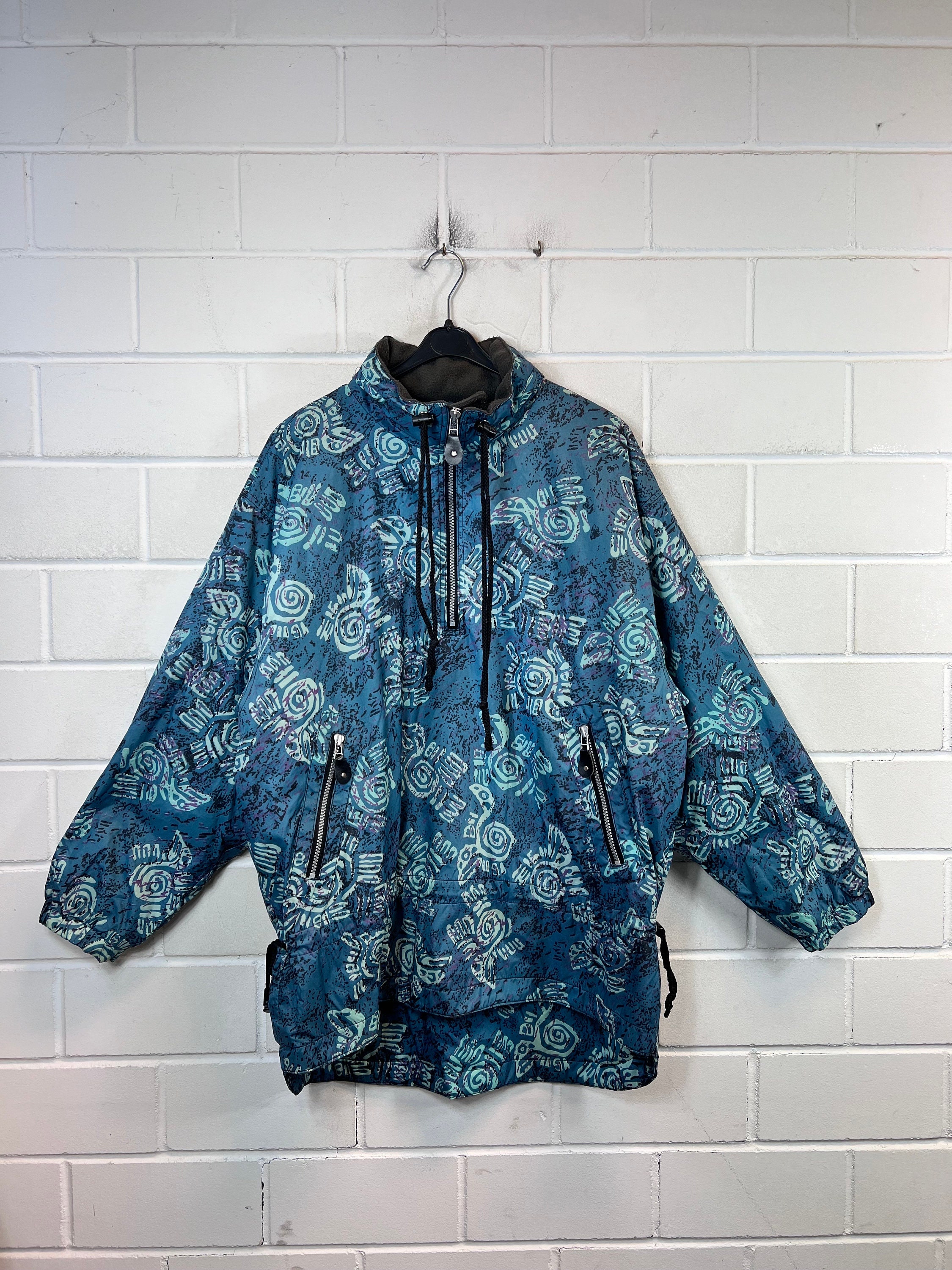 Vintage 90s Colorblock Windbreaker Sports Zip Up Nylon Track
