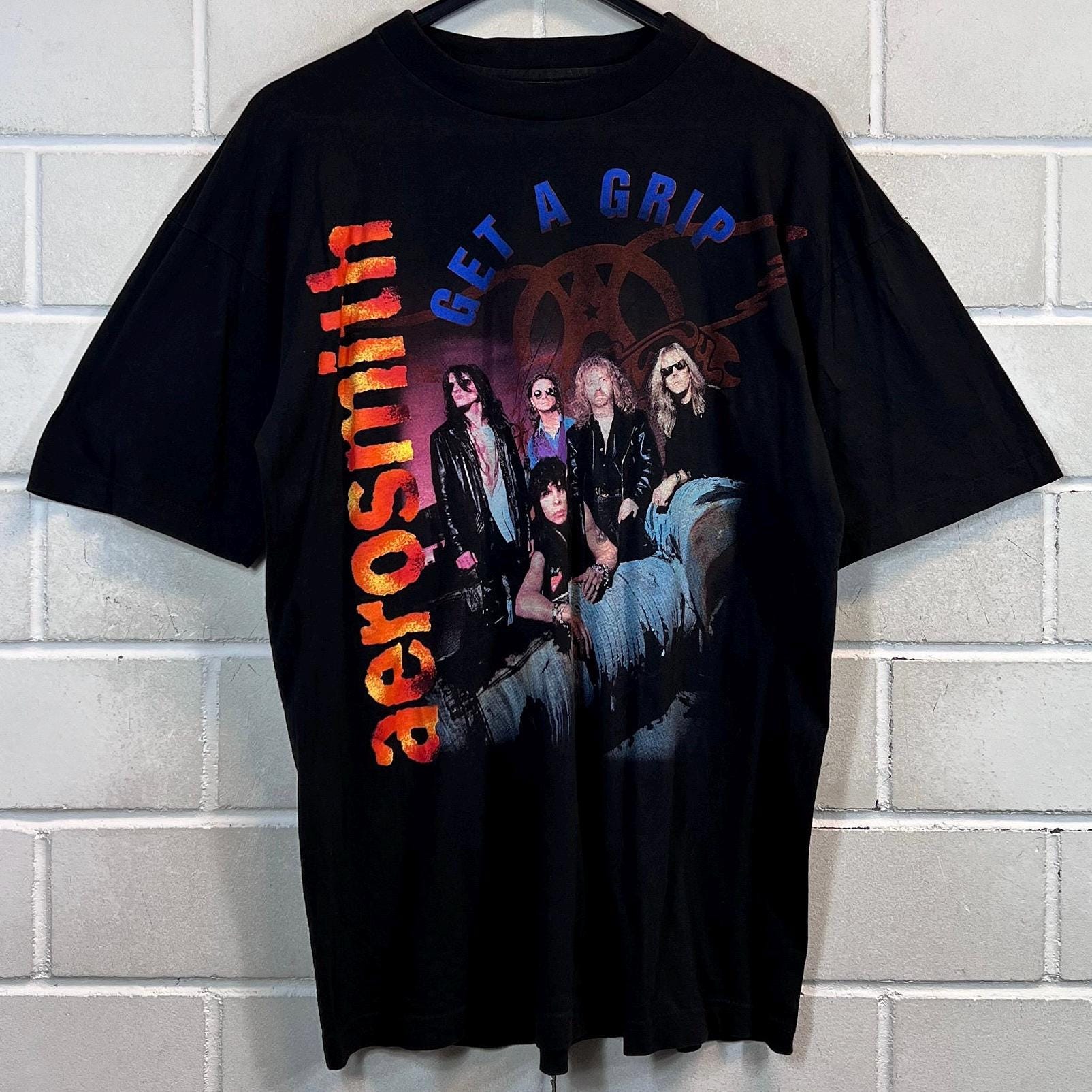 Aerosmith 1994 Get a Grip World Tour T-shirt Vintage Band Tee 90s 