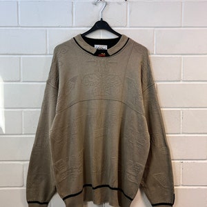 Vintage Carlo Colucci Size L/XL Knit Sweater Knitting Pattern 90s