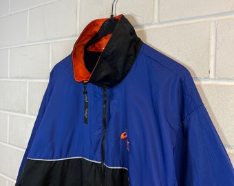 90s Asics Windbreaker Jacket XXL Oversize Shell Jacket Vintage 90s
