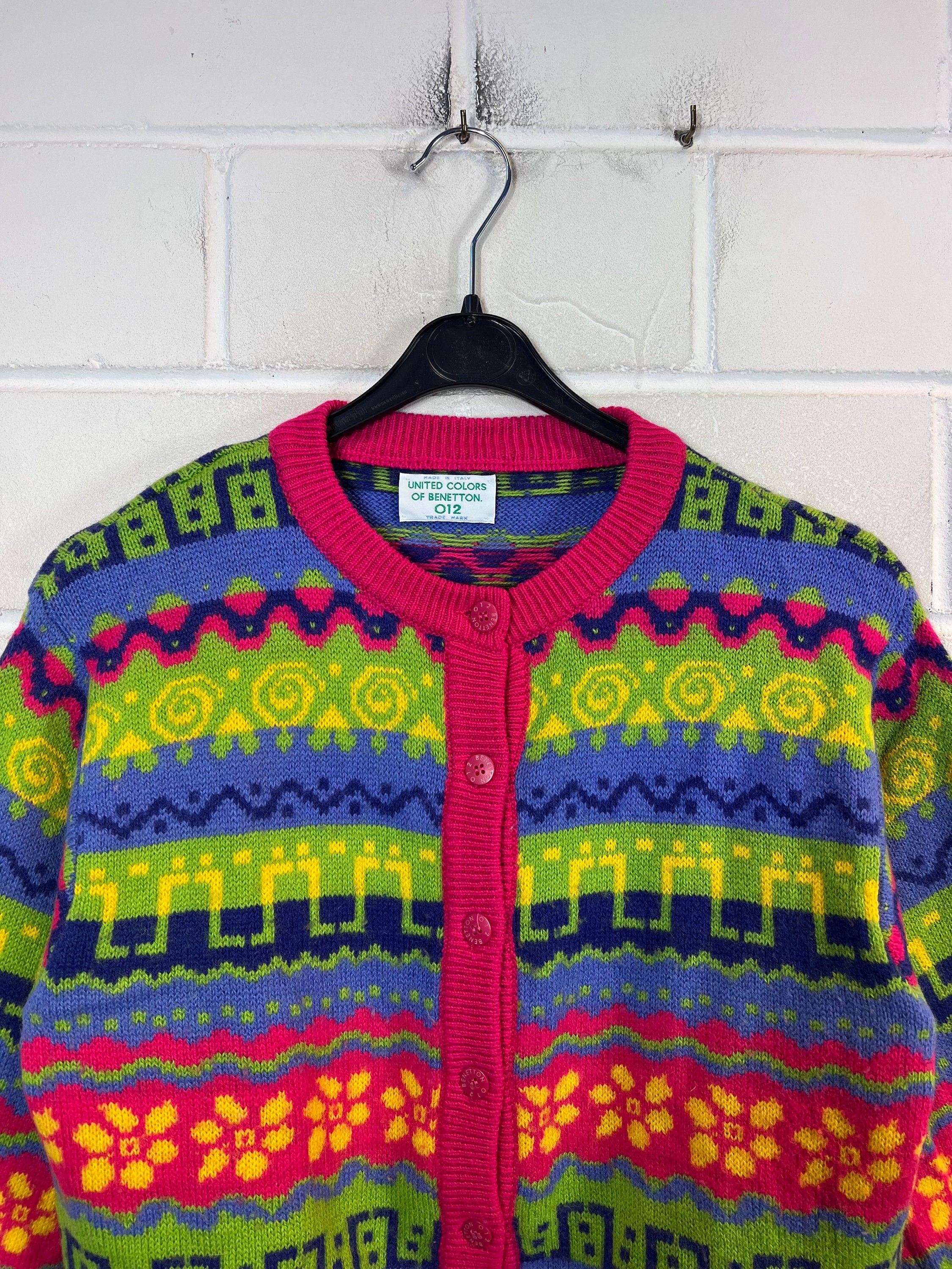 Vintage 80s/90s United Colors of Benetton Squiggles Stars