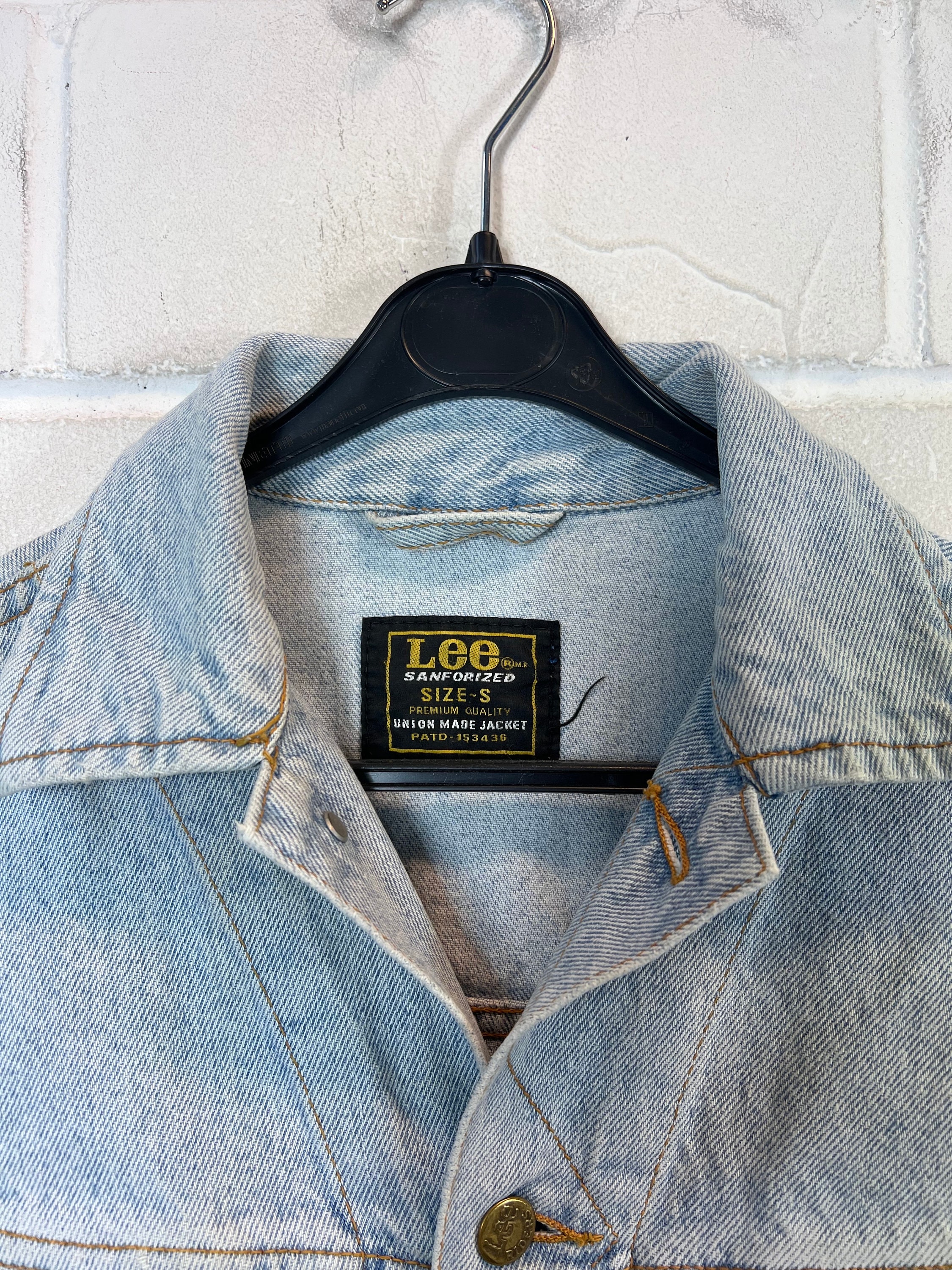 Vintage Lee Size S Denim Jacket Light Blue 80s 90s - Etsy