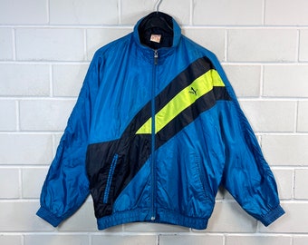 Vintage Puma Size S Shelljacket Sportsjacket Windbreaker old School Jacket Retro 80s 90s