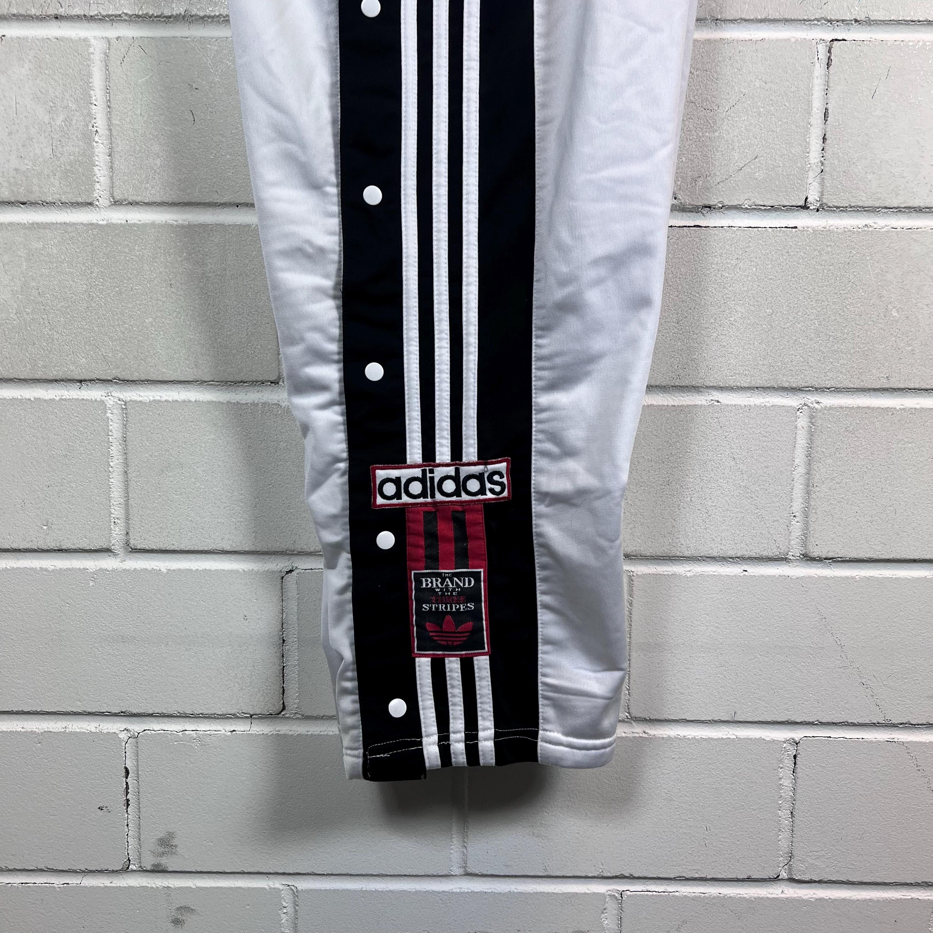 Vintage Adidas Size XL (9) Trackpants Popper Pants Buttons