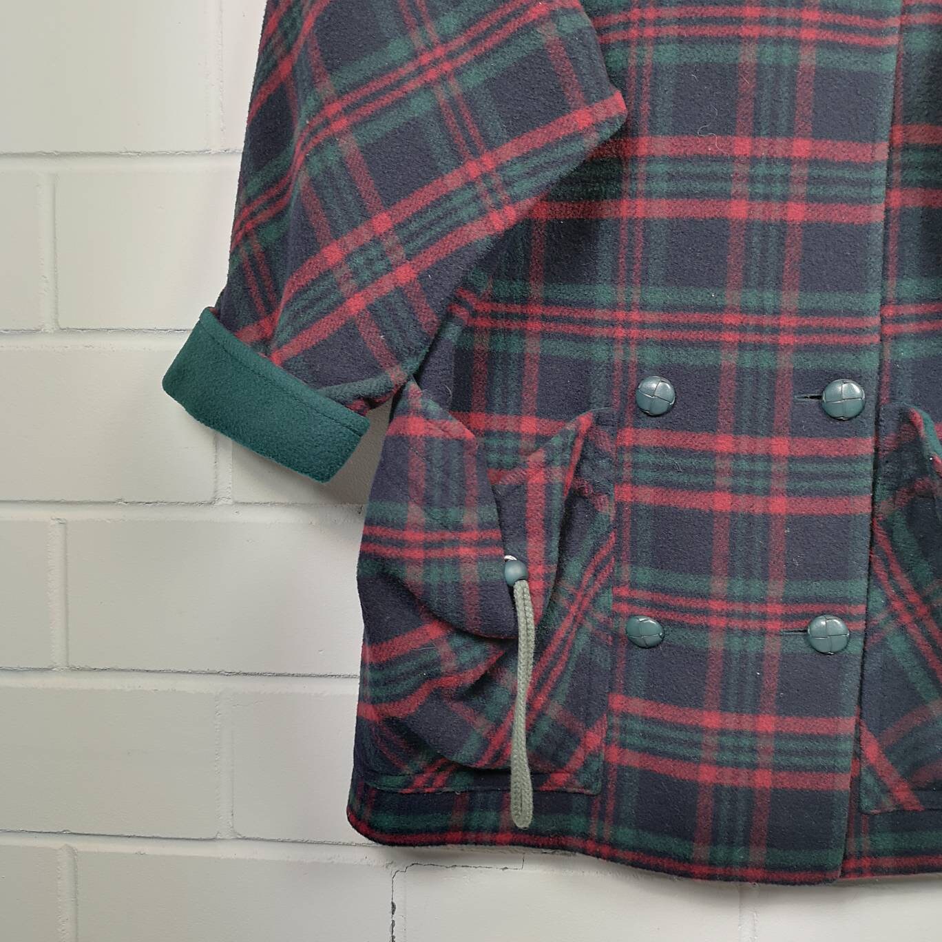vintage チェック ウール コート 80s 90s 古着 90s USA製 WoolRich ネイティブ ボーダー 総柄 ウール