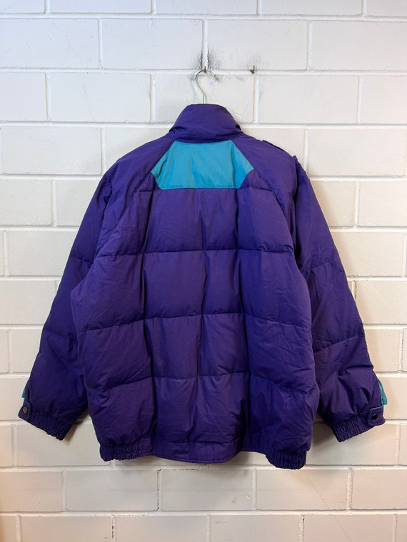 Vintage down jacket Size L/XL Down Jacket Bomber … - image 2