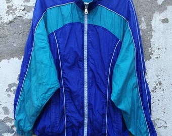 Vintage Shelljacket Sportjacket Windbreaker Sportjacke 80s 90s Size M