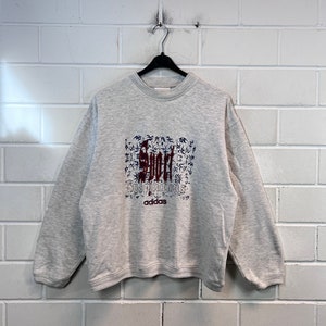 Vintage Adidas Sweatshirt Size M - L Pink Crewneck Sweater