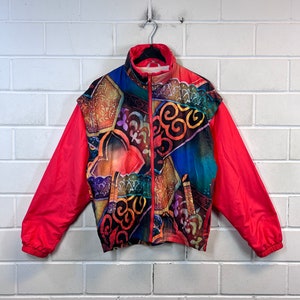 Vintage Women's Size M (38) Shelljacket Sportsjacket Crazy Pattern