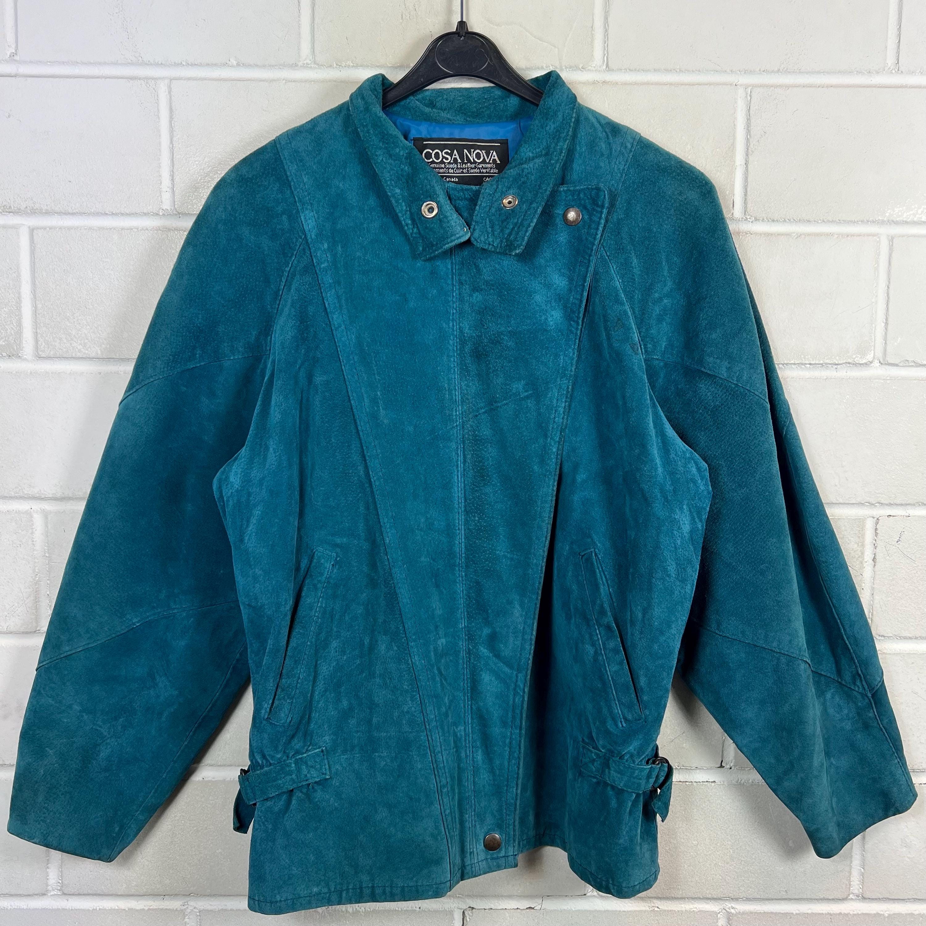 Vintage Suede Leather Jacket Women's Size M Suede Jacket Leather