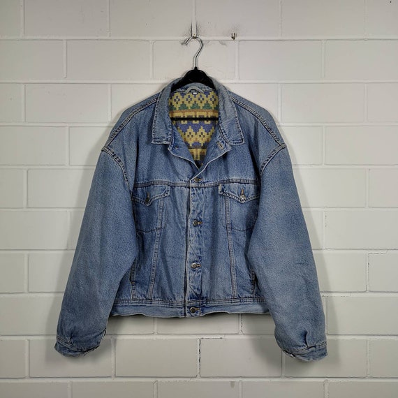 Vintage Mustang Size XXL lined denim jacket denim