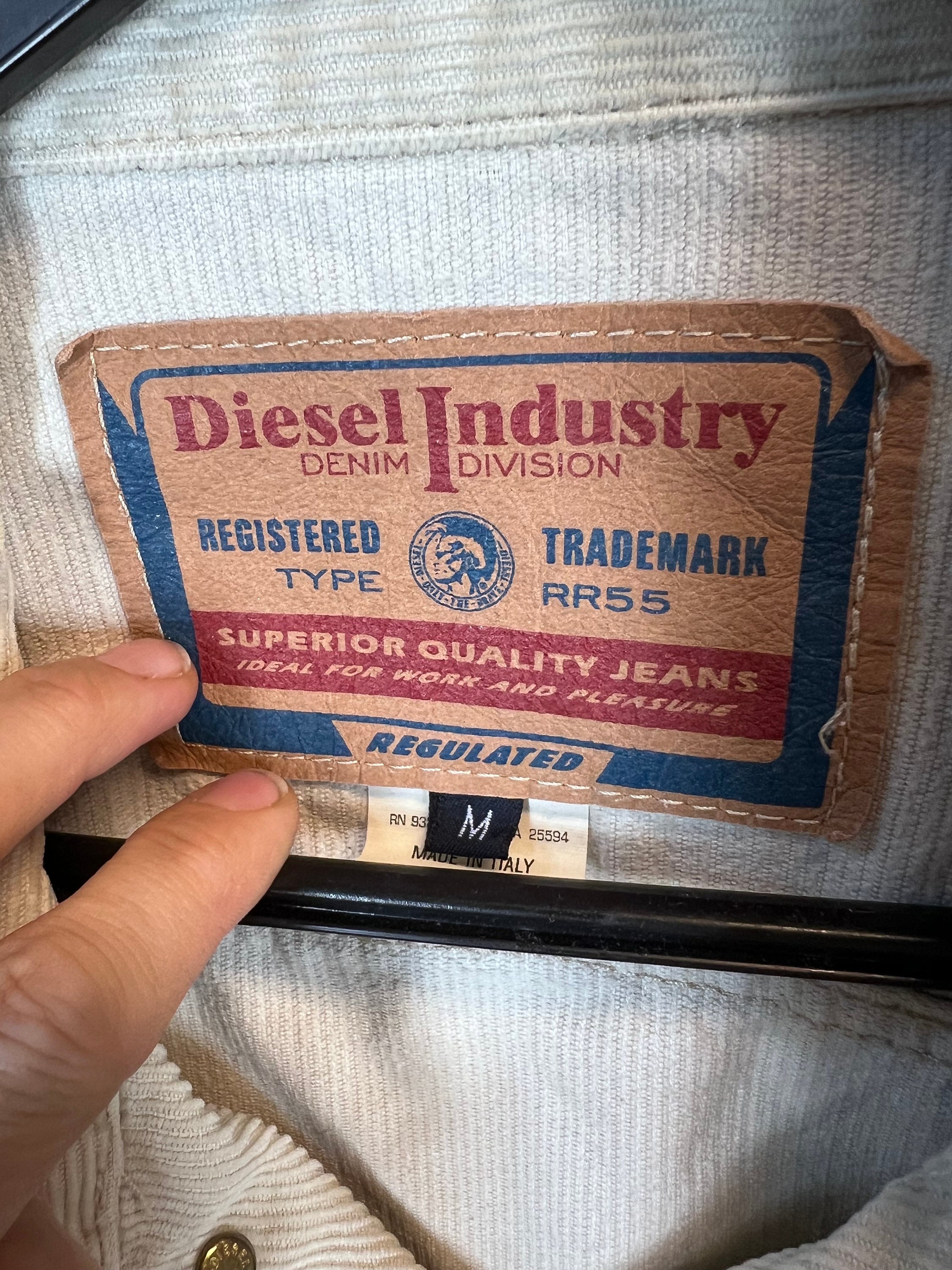 Vintage Diesel Size M Corduroy Jacket Corduroy Jacket 80s