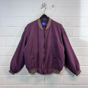 Vintage Silk Bomber Size M - L Light Jacket Blouson Silk