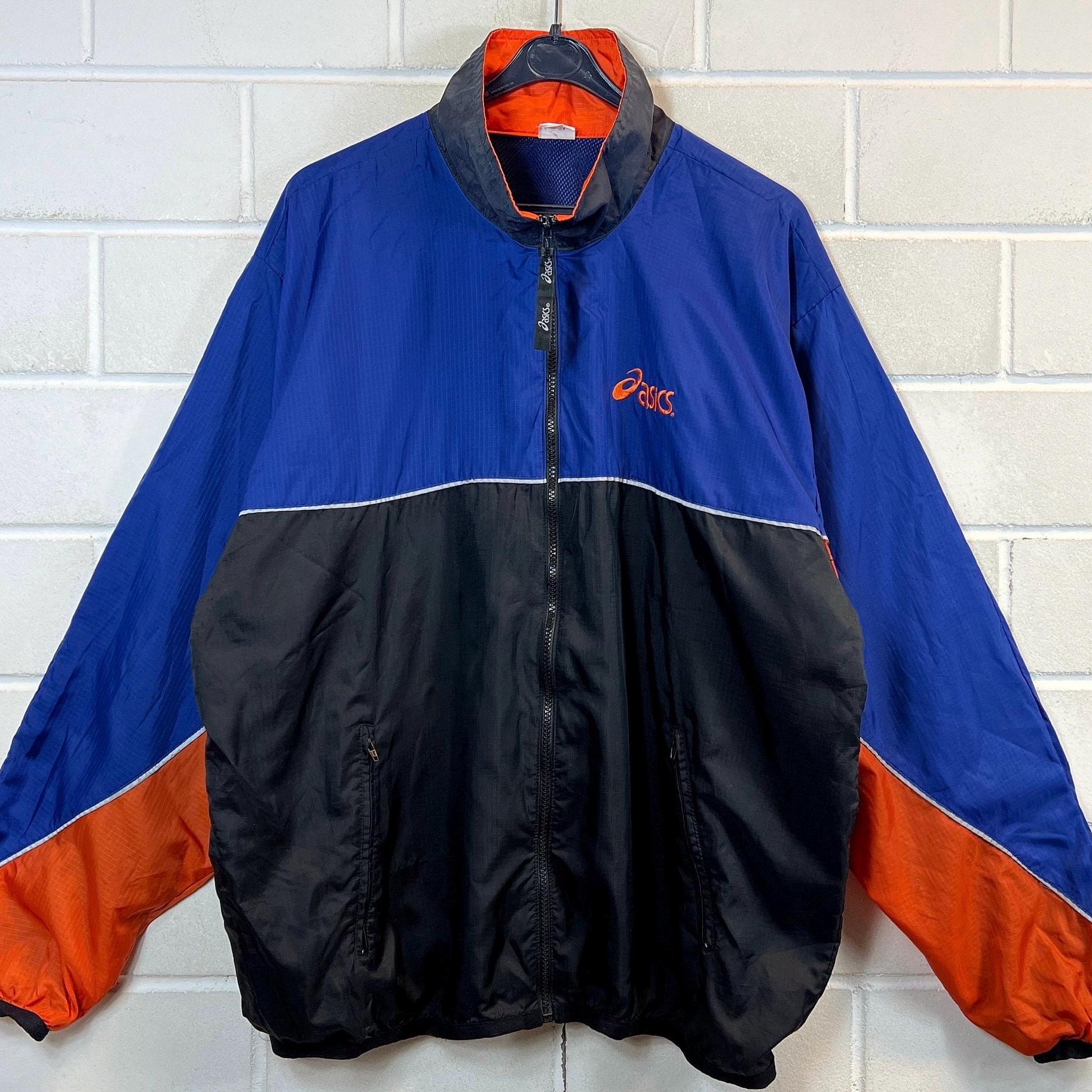 90s Asics Windbreaker Jacket XXL Oversize Shell Jacket Vintage 90s