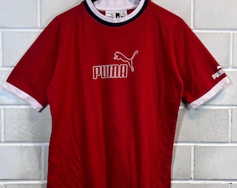Vintage Puma King Size M T-Shirt Tshirt red 90s